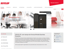 Tablet Screenshot of develop-france.com